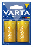 VARTA LONG LIFE D 2PCS/PCKT - Kiddy Zone