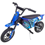 Electric Dirt Bike Motorcycle w/ 24V 250W Motor &(12V7AH*2pcs) Lead Acid Battery 8YRS+ - Kiddy Zone