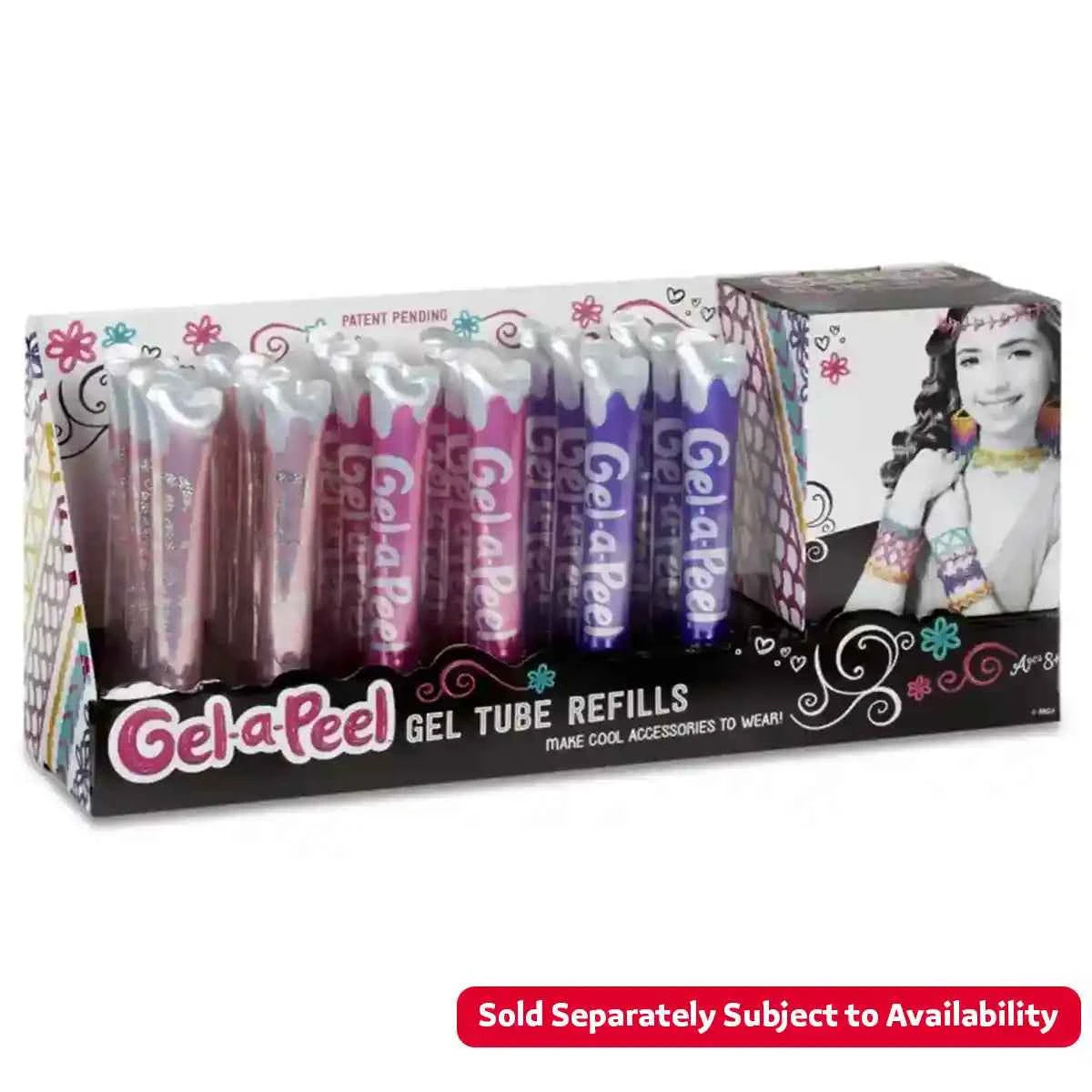 GEL-A-PEEL TUBE REFILL 3ASST IN PDQ - Kiddy Zone
