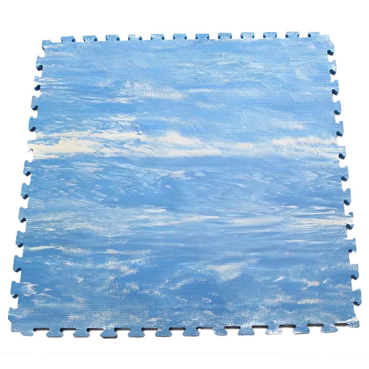 EVAJUDO mat(Blue + white)1PCS Size:100*100cm Thickness: 2cm - Kiddy Zone