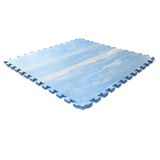 EVAJUDO mat(Blue + white)1PCS Size:100*100cm Thickness: 2cm - Kiddy Zone