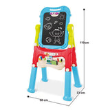 Long foot magnetic double sided drawing board - Blue