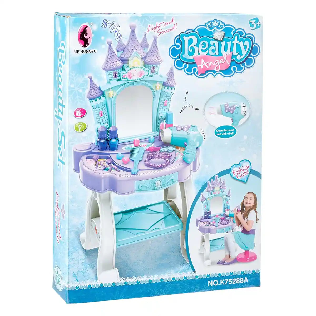 Dream Castle dressing table (electric light music) 24pcs