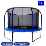 12' Trampoline With Safety+Ladder
