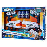 X-Shot Excel - Combo Pack (2 Kickback,2 REFLEX 6, 3Cans,48Darts)