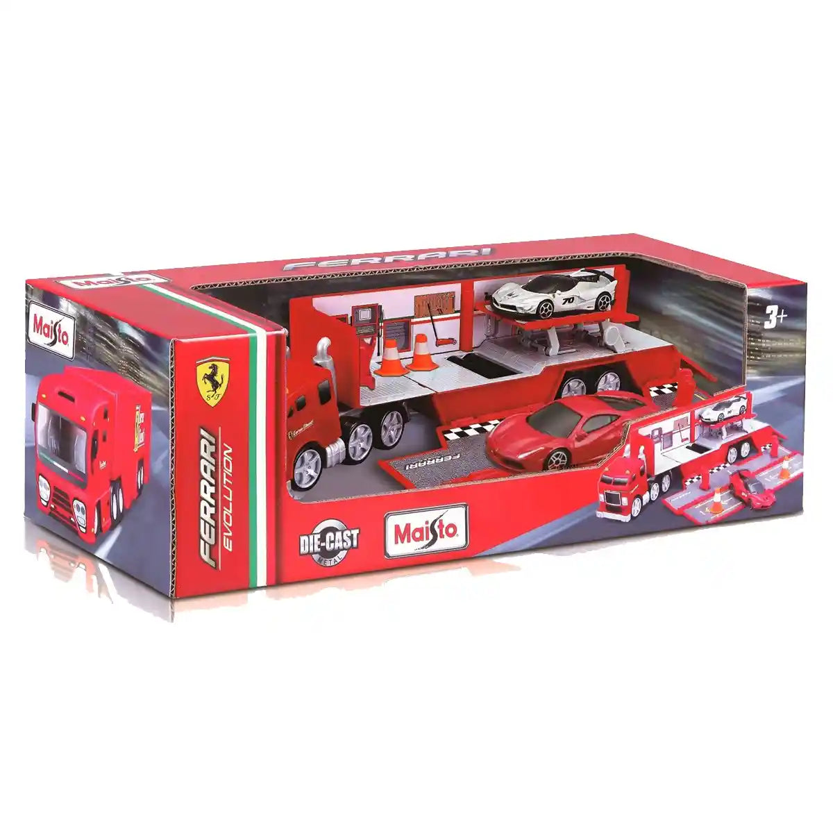 Maisto - Fresh Metal Ferrari Evolution Hauler - Red