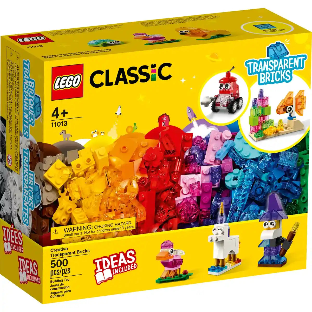 LEGO 11013 CREATIVE TRANSPARENT BRICKS 41011013