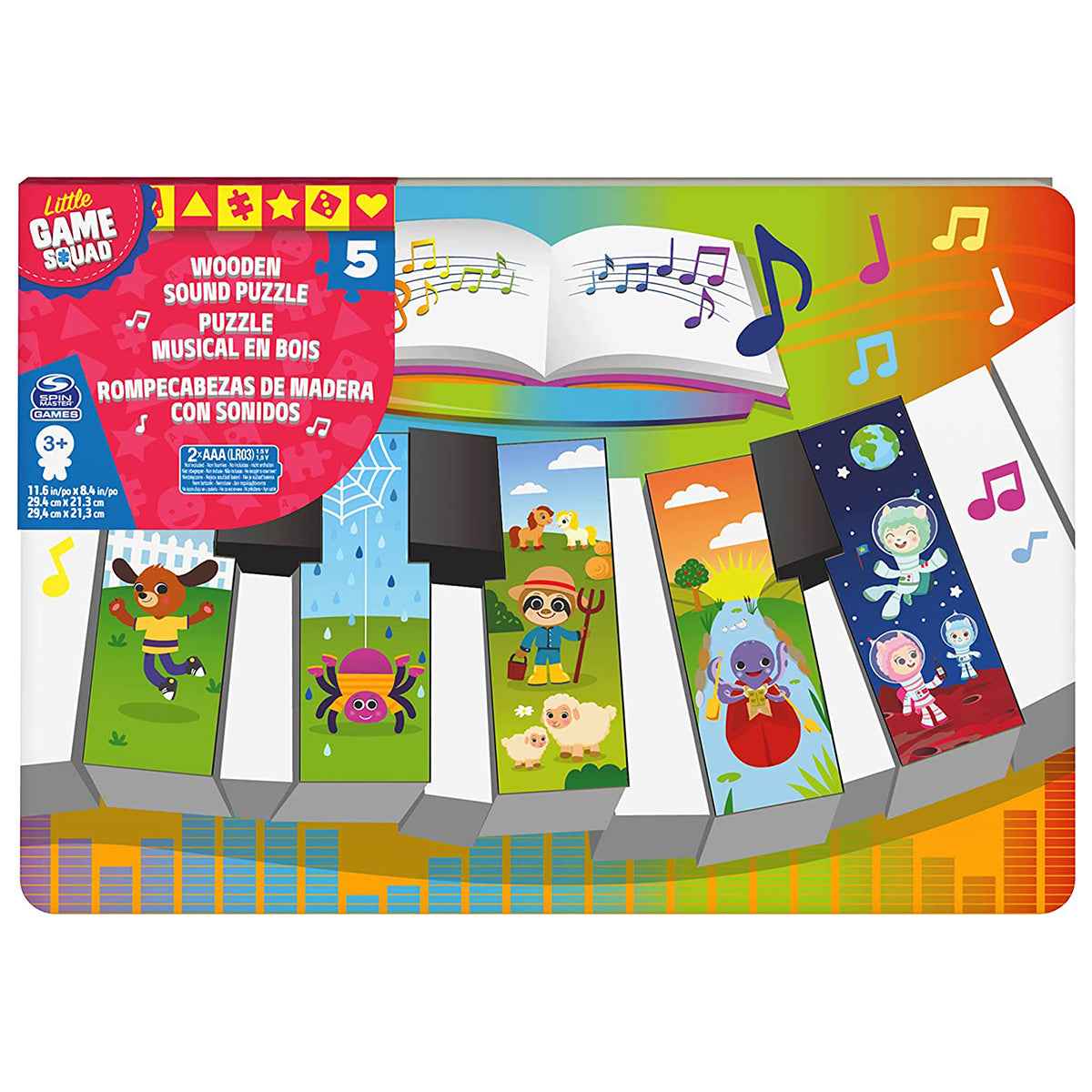 Game Squad Piano Wood Sound Puzzle - Kiddy Zone