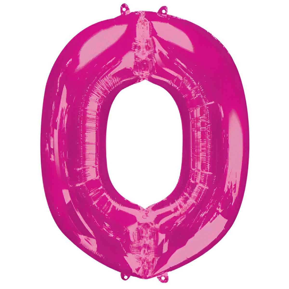 L34 NUMBER 0 PINK SUPERSHAPE BALLOON - Kiddy Zone