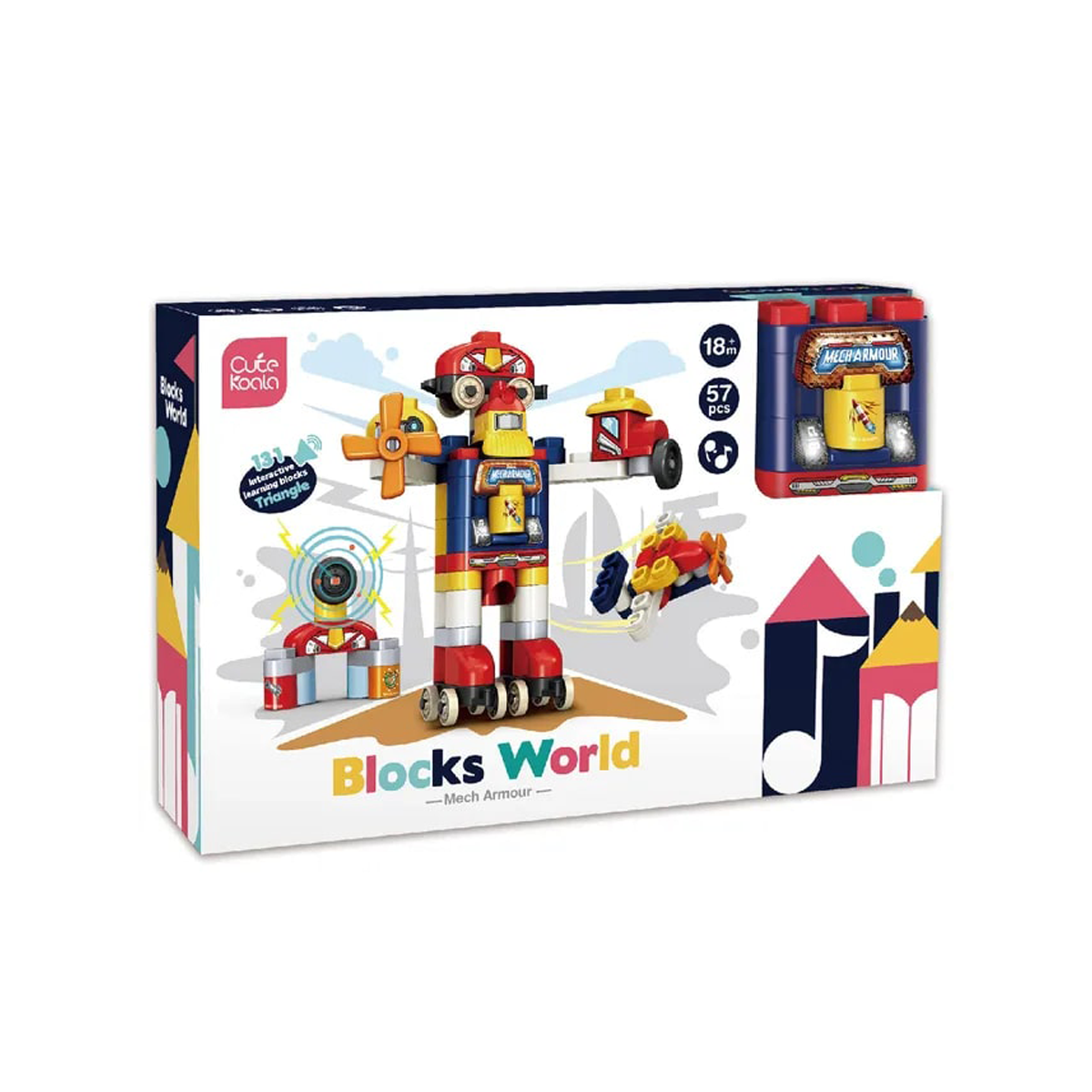 DIY ROBOT BUILDING BLOCKS 57PCS