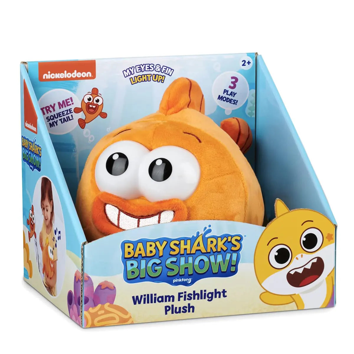 Baby Shark BS Plush Fishlight William - Kiddy Zone