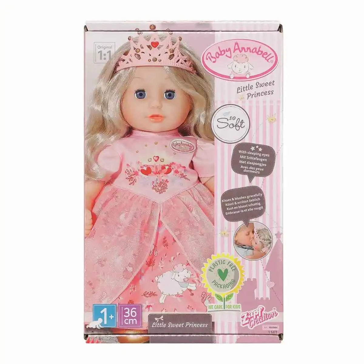 Baby Annabell Little Sweet Princess 36cm - Kiddy Zone