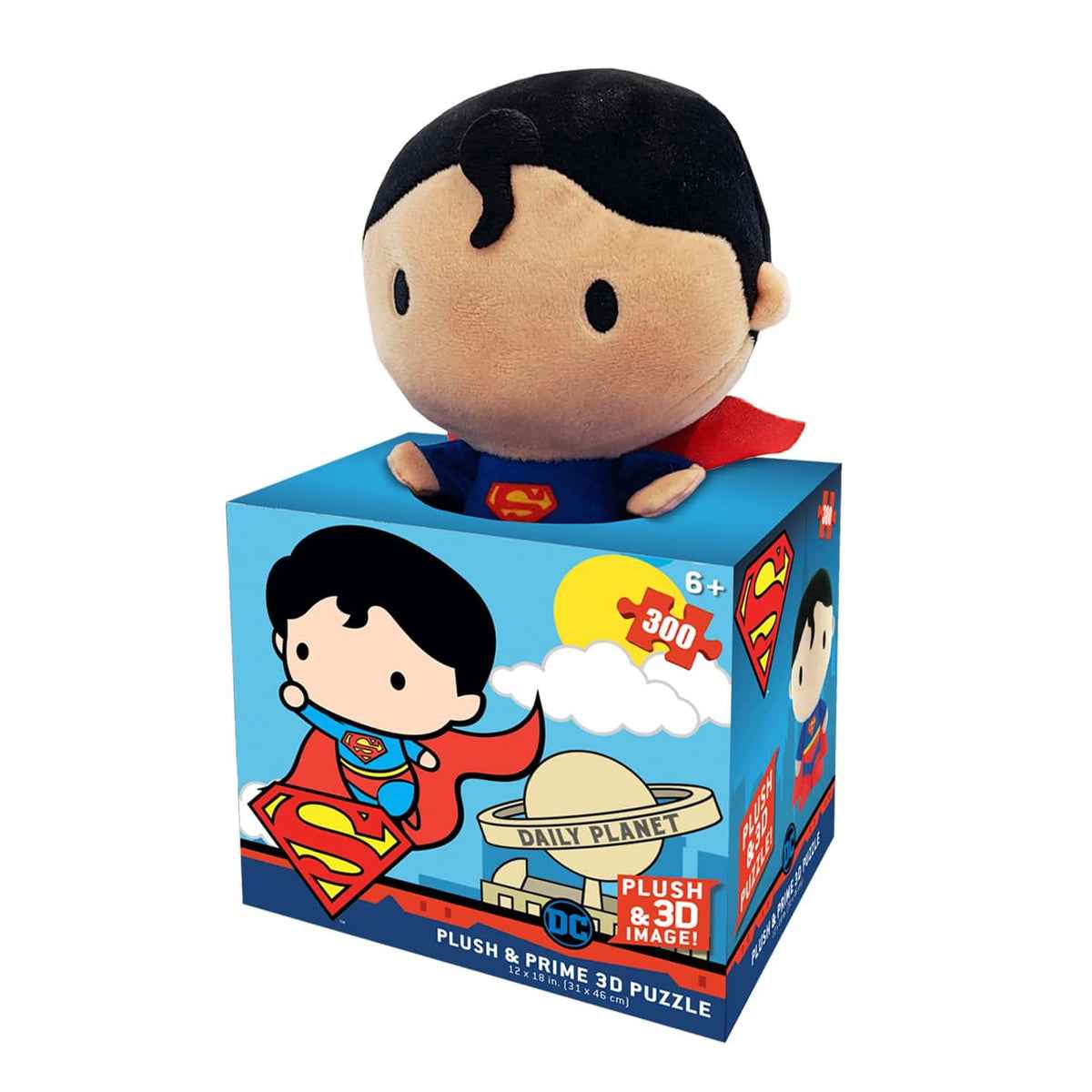DC COMICS - SUPERMAN 300PC PUZZLE WITH PLUSH - Kiddy Zone