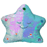 NEW My Dua Star Light & Sound Sequins Pillow (Light Blue / Pearl) - Kiddy Zone