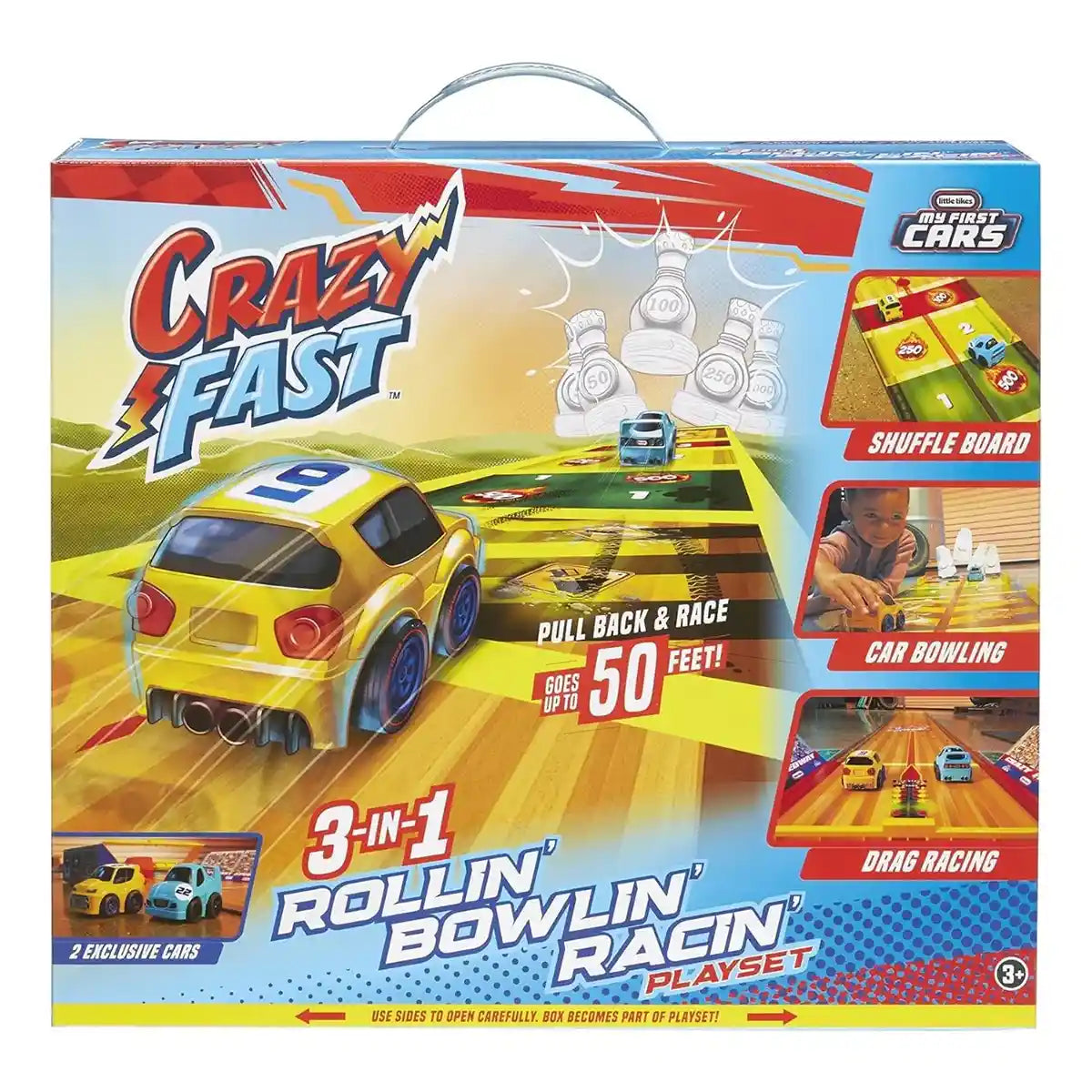Little Tikes Crazy Fast 3-in-1 Rollin’ Bowlin’ Racin’ Playset - Kiddy Zone