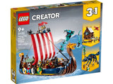 Lego 31132 Viking Ship and the Midgard Serpent Set