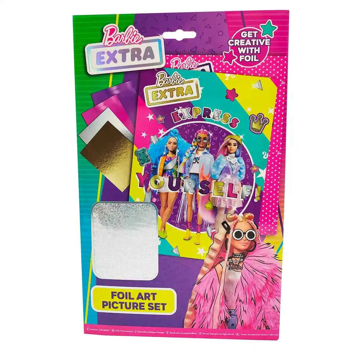 BARBIE EXTRA FOIL ART PICTURE SET - Kiddy Zone