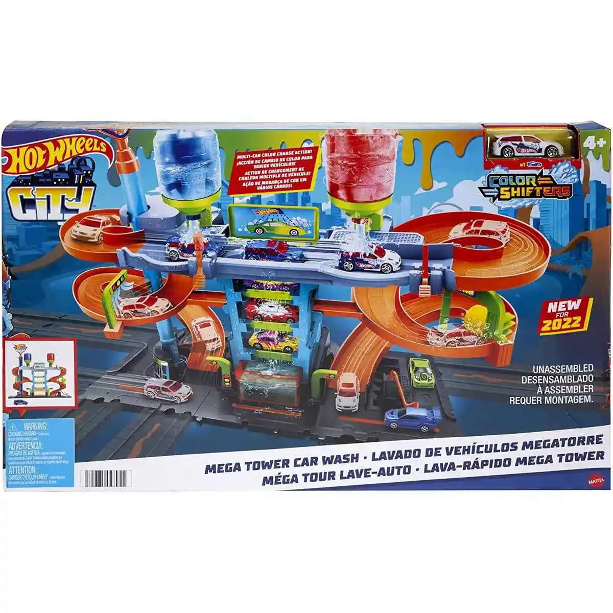 Hot Wheels City Mega Tower Car Wash - Kiddy Zone