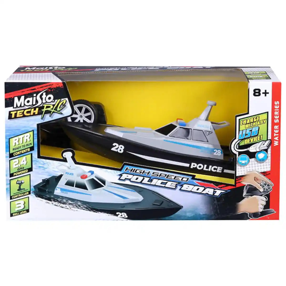 HIGH SPEED BOAT - POLICE BOAT/YACHT - Kiddy Zone