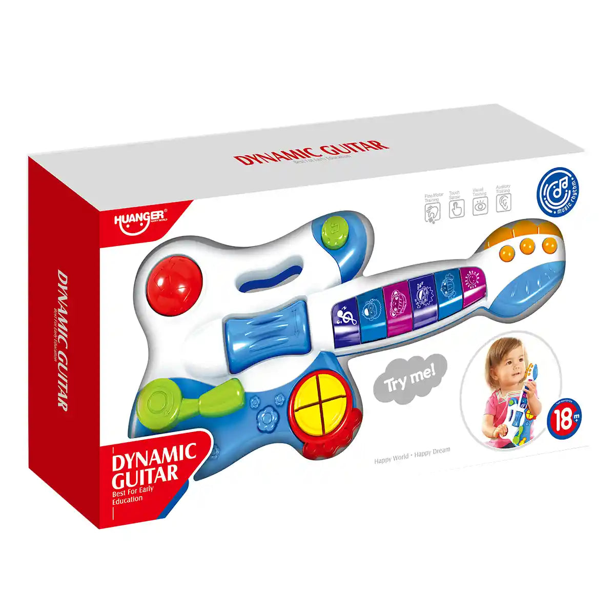 Dynamic Guitar 18m+ Blue - HE0501 - Kiddy Zone