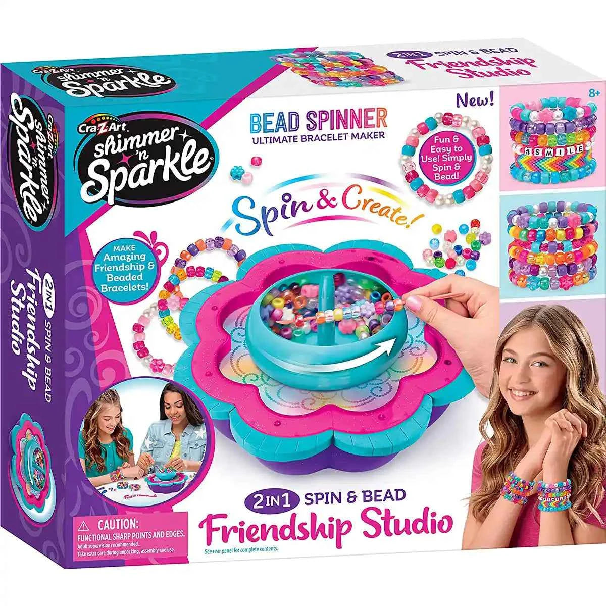 Shimmer N Sparkle 2in1 Spin & Bead Friendship Studio