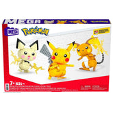 Pokémon - Build & Show Pikachu Evolution Trio - Kiddy Zone
