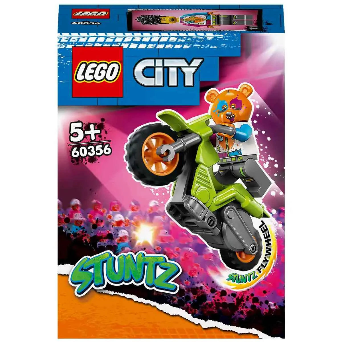 LEGO® City Bear Stunt Bike 60356 Building Toy Set (10 Pieces) - Kiddy Zone