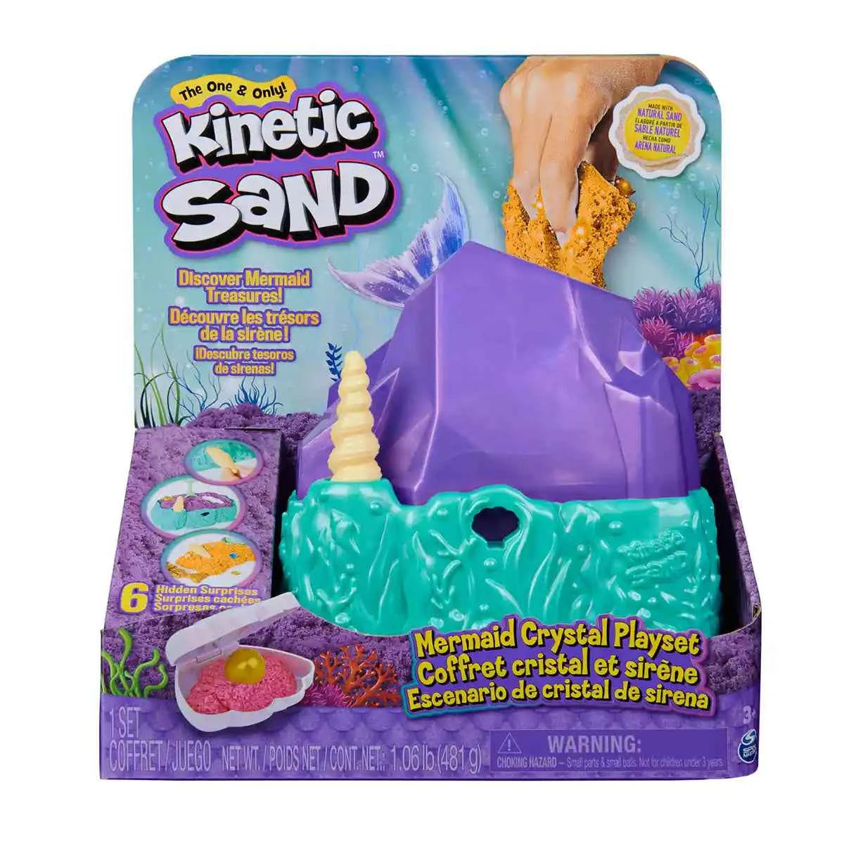 Kinetic Sand Mermaid Crystal Playset - Kiddy Zone