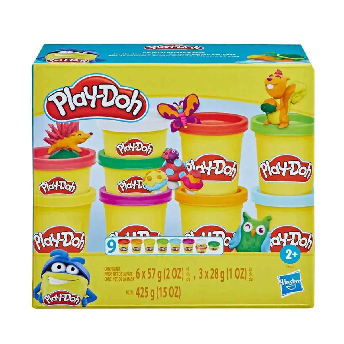 Playdoh Colorful Compound 9 Pack Ast - Kiddy Zone