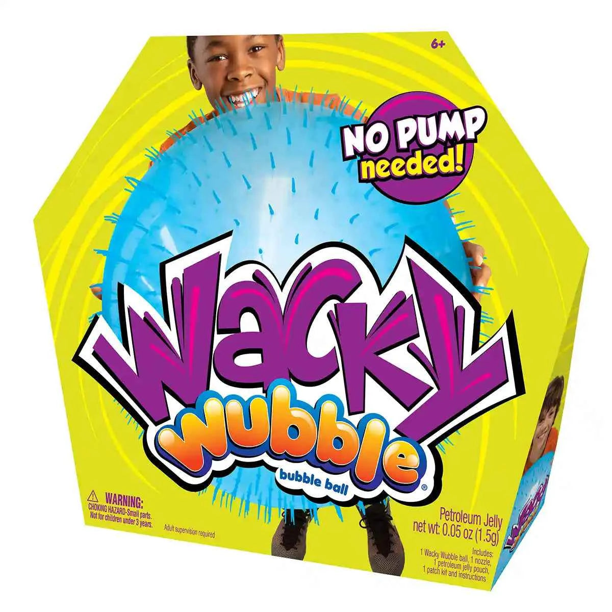 SUPER WUBBLE WACKY BUBBLE BALL BLUE - Kiddy Zone