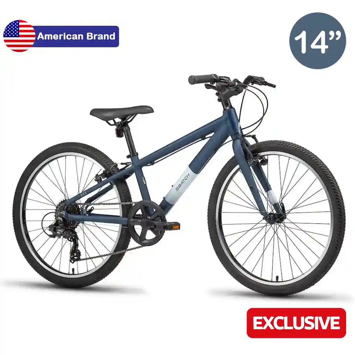 Batch Lifestyle Hybrid Bikes 700c Xsm Blue 14"