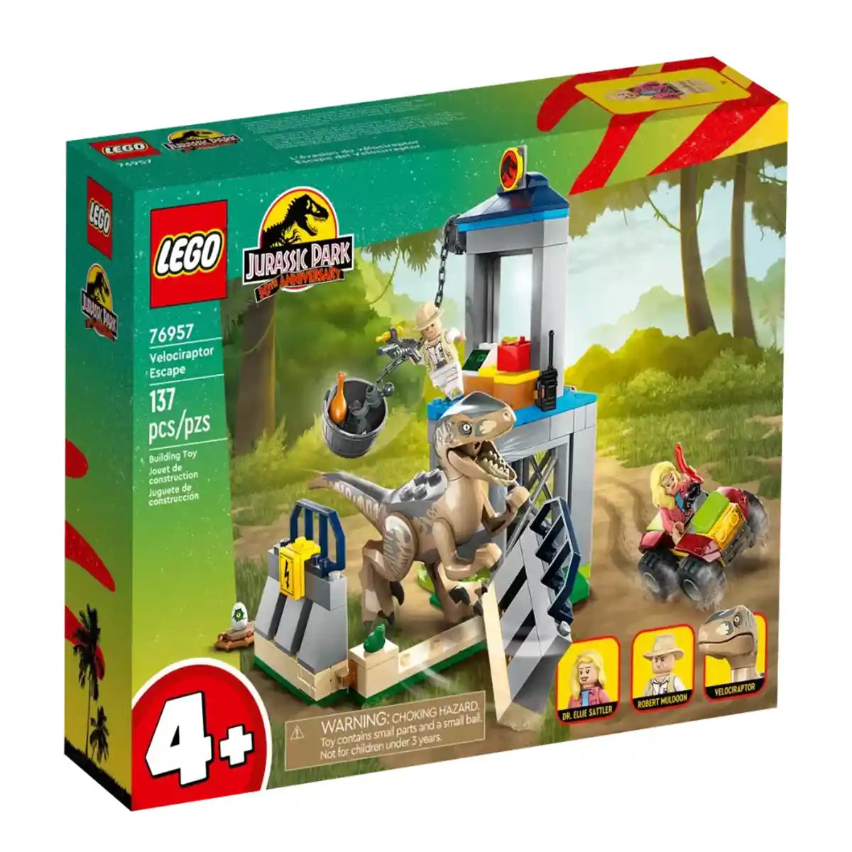 Lego Jurassic 76957 Velociraptor Escape V29 - Kiddy Zone