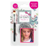 Lukky Body Glitter Gel w/ Brush 0.85 Fl.Oz. Silver