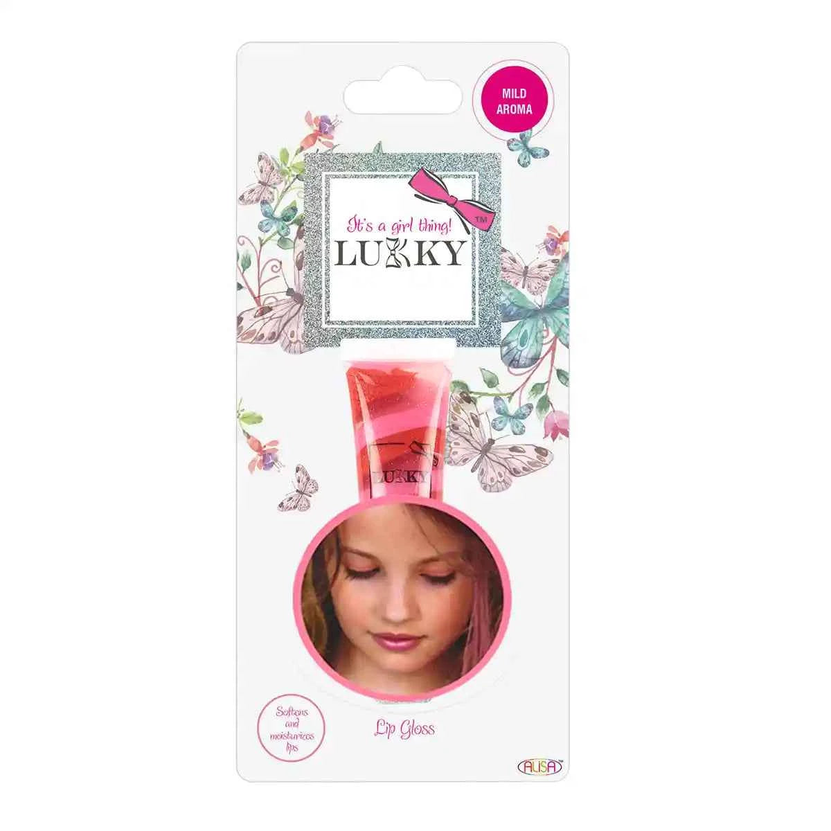 Lukky Lipgloss 0.44 Fl. Oz. Strawberry Souffle - Kiddy Zone