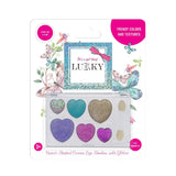 Lukky Eyeshadow Cream w/ Glitter Palette 6 Colors Heart