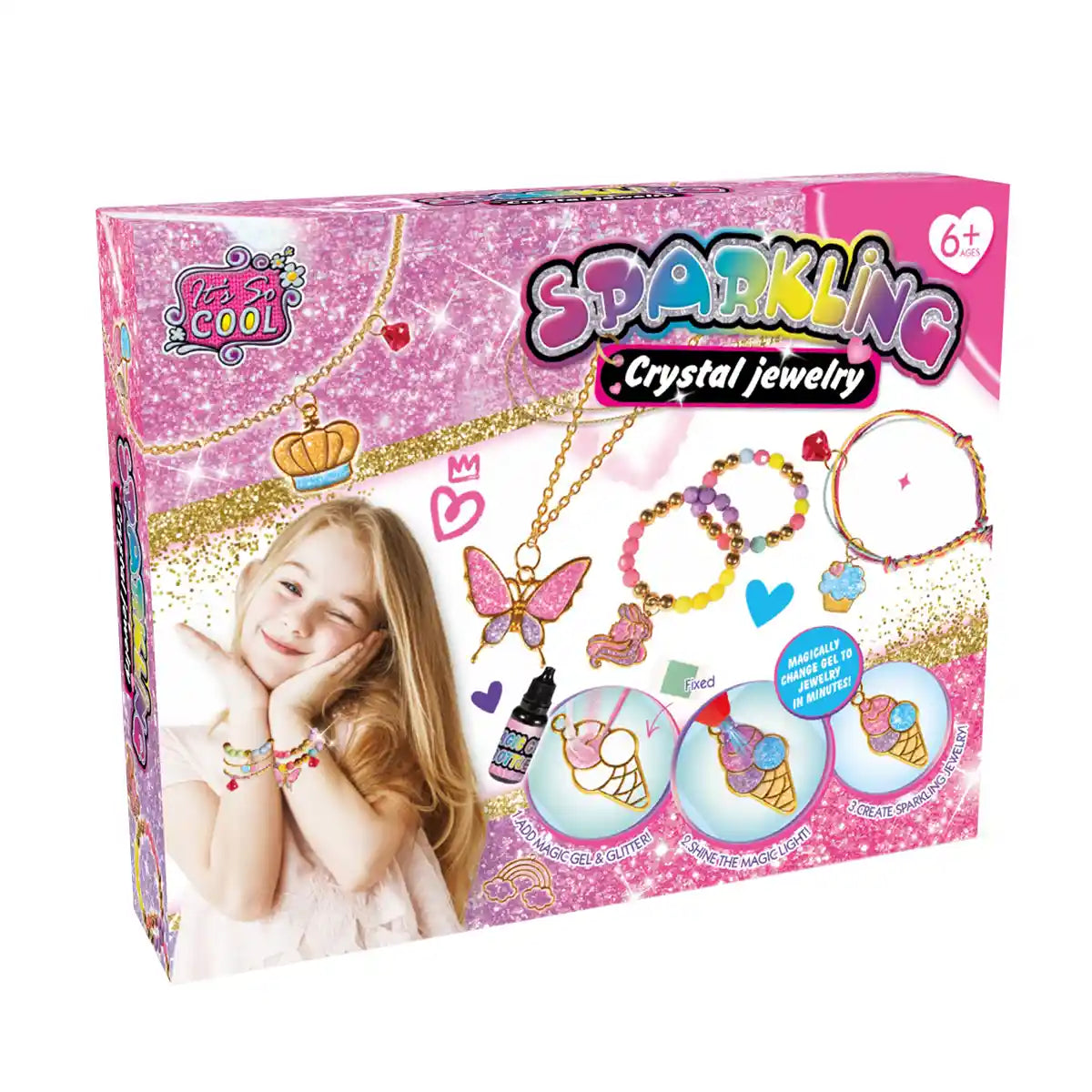 DIY GEL METAL FRAME JEWELRY SET DESSERT SERIES - Kiddy Zone