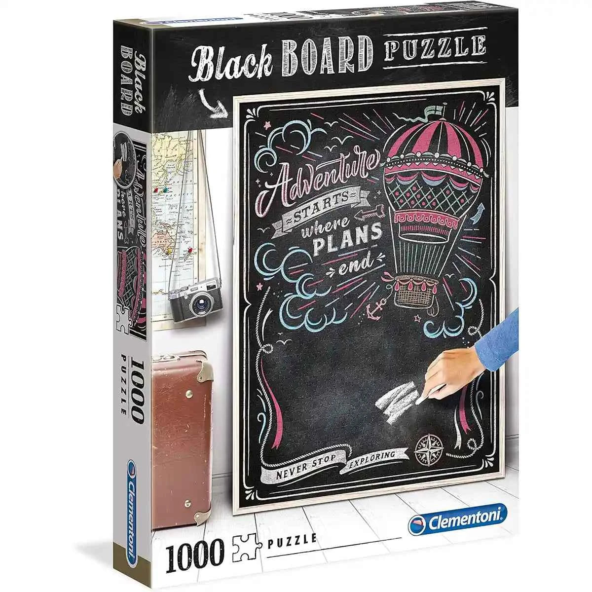 CLEM. PUZZLE BLACKBOARD TRAVEL 1000PCS - Kiddy Zone