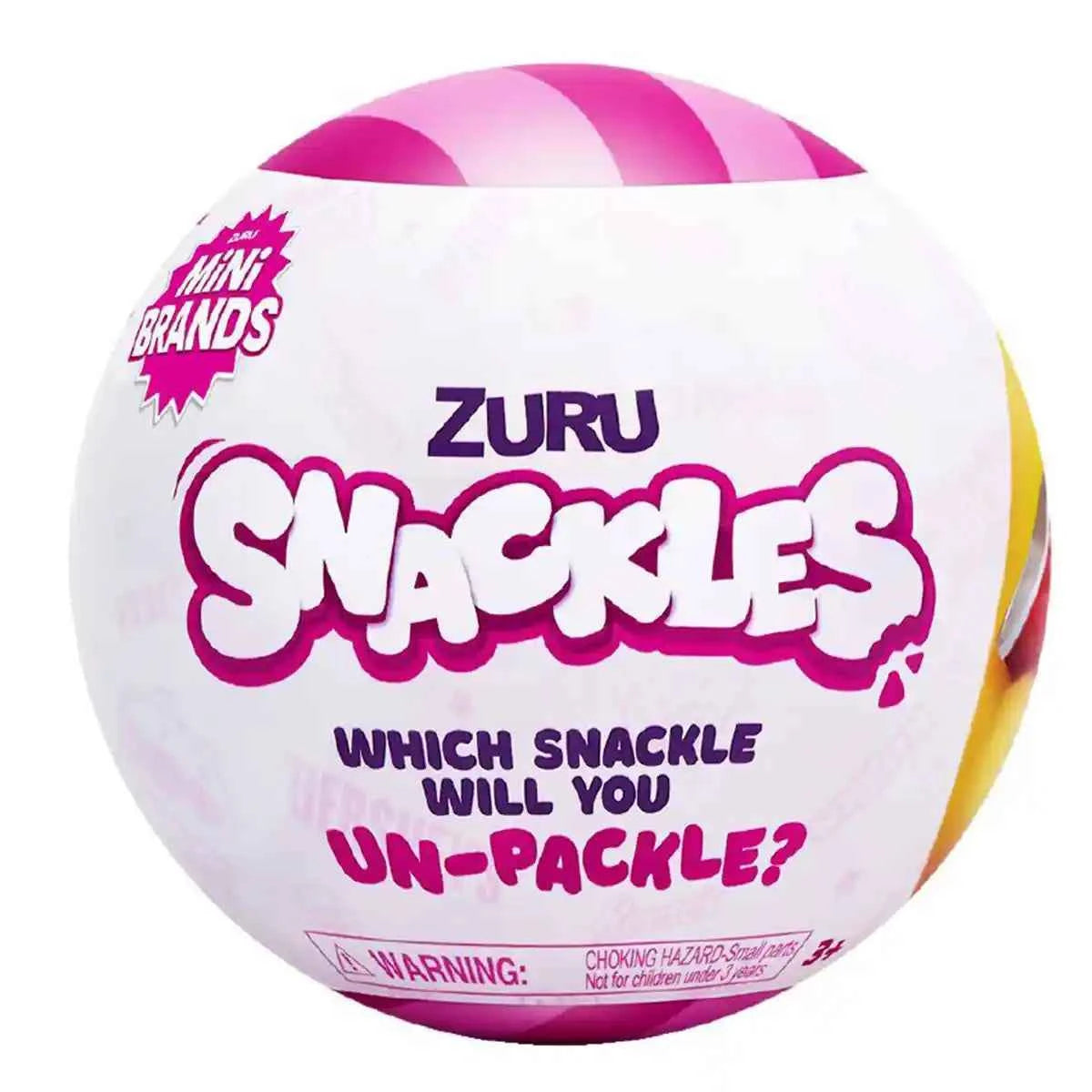SNACKLES Capsule -SERIES 1 PLUSH SMALL 115mm, 29pcs/Sidekick, 29pcs/CTN, W/O TV, With Base - Kiddy Zone