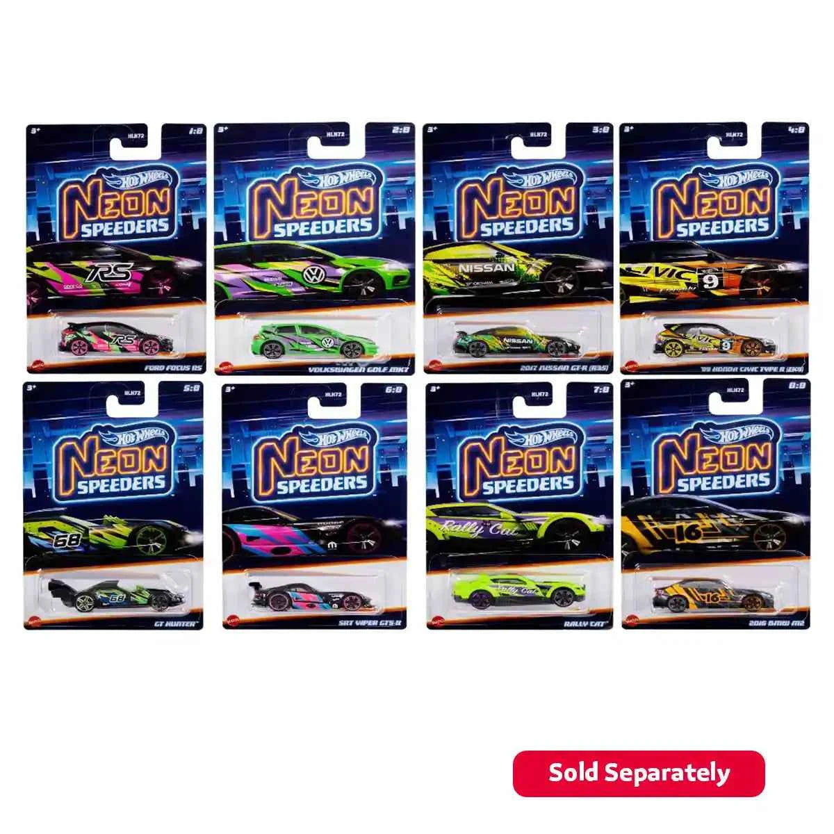 Hot Wheels Themed Neon Speeders Asst. - Kiddy Zone