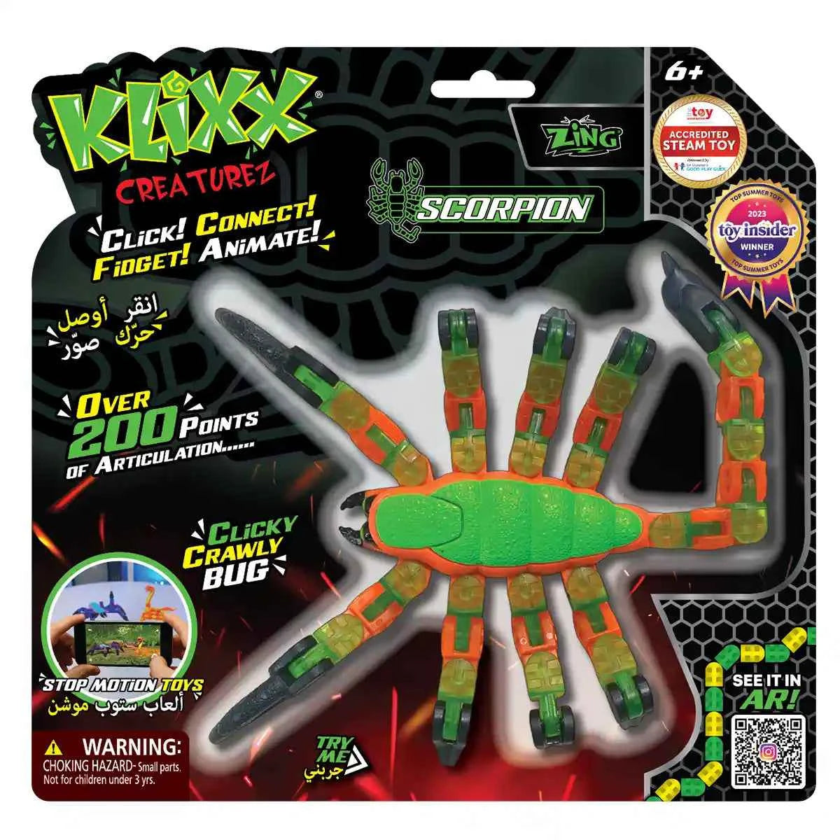 Klixx Creaturez Scorpion - Kiddy Zone