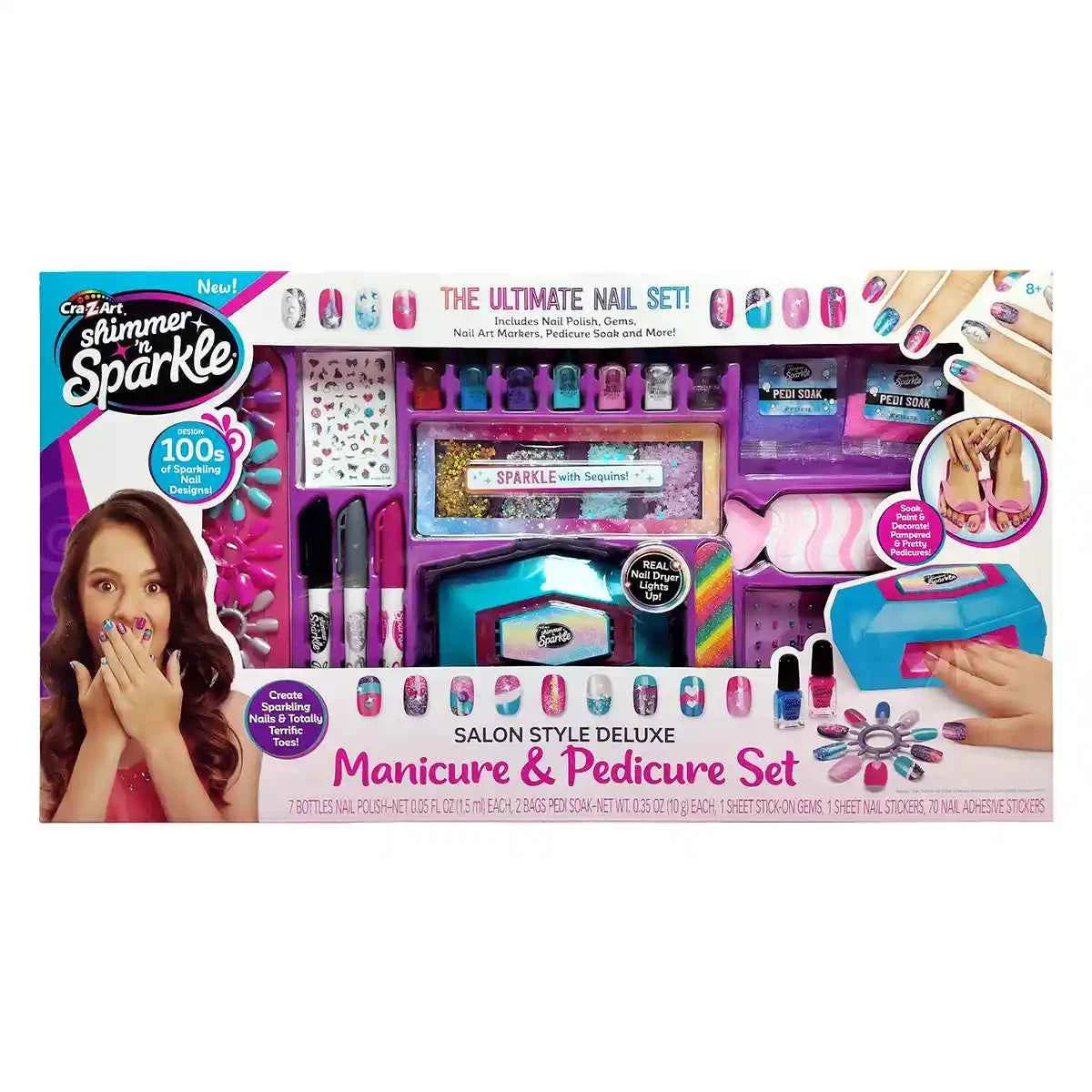 Shimmer N Sparkle Salon Style Deluxe Manicure & Pedicure