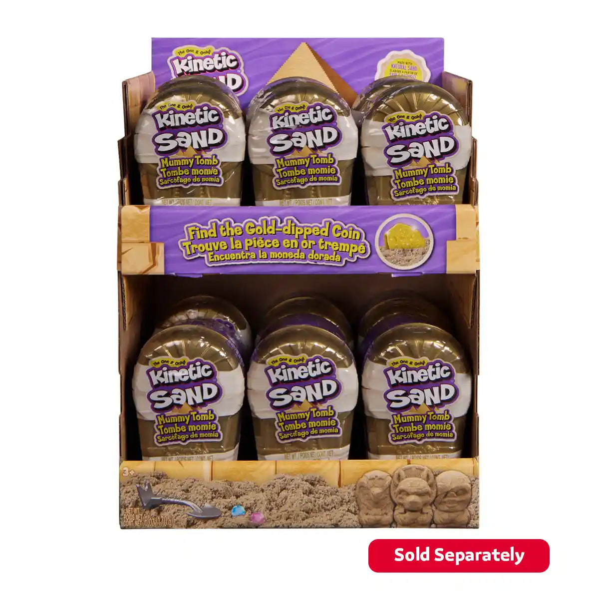 Kinetic Sand Mummy Tomb Asst. CDU - Kiddy Zone