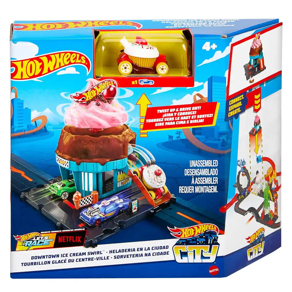Hot Wheels City Downtown Ice Cream Shop - Kiddy Zone