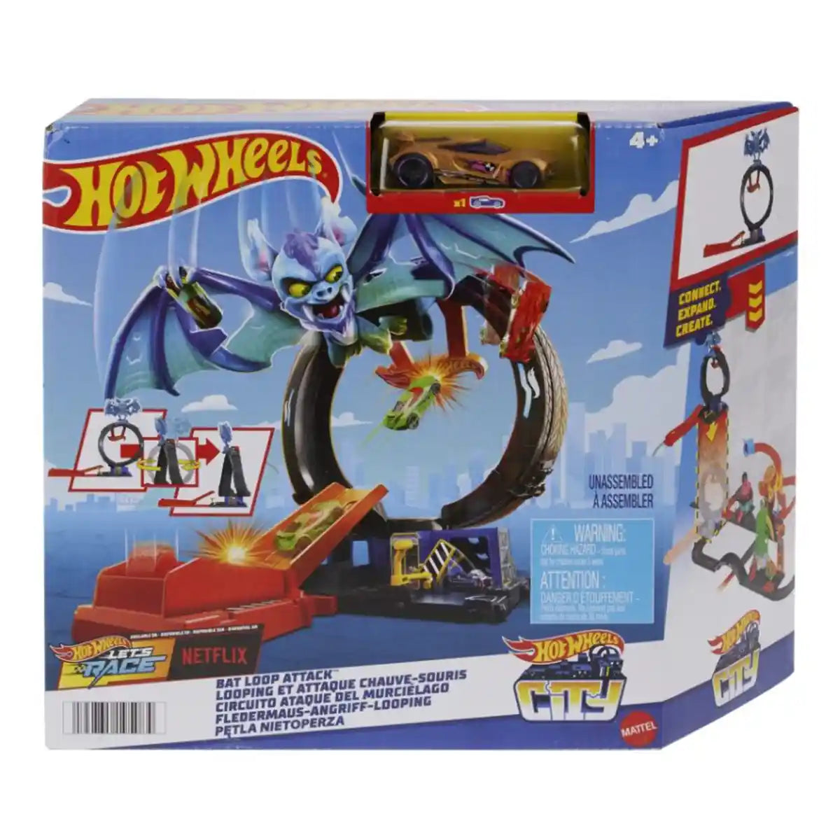 Hot Wheels City Nemesis Bat vs Tire Shop - Kiddy Zone