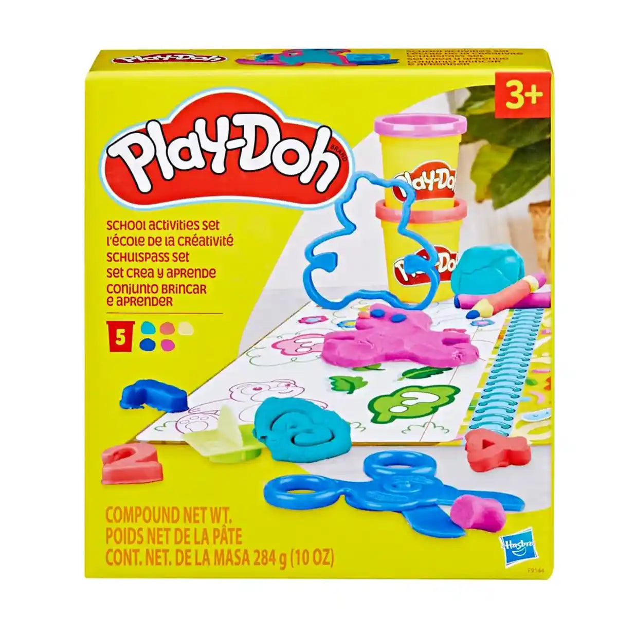 Playdoh School Activities Set, Preschool Toys for Kids 3+, Back to School Classroom Gifts