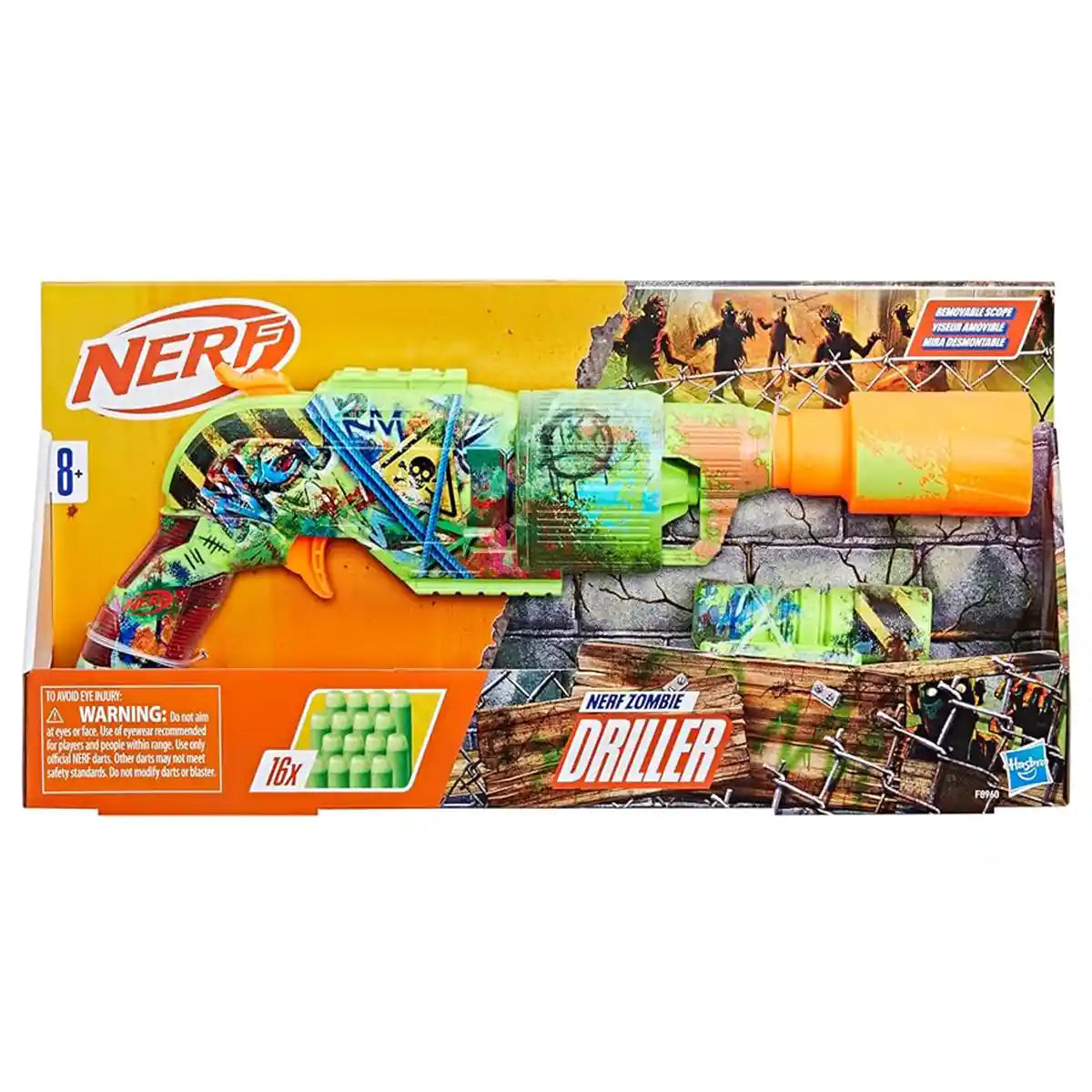 NERF Zombie Driller Dart Blaster - Kiddy Zone