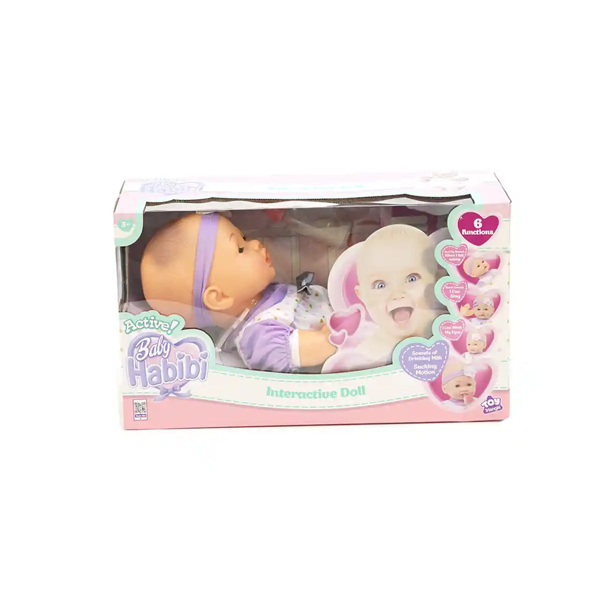 Baby Habibi Doll Interactive Doll 16inch (Active) 3yrs+ - Kiddy Zone