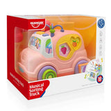 Cartoon Building Block Car (Pink)18+ - Kiddy Zone