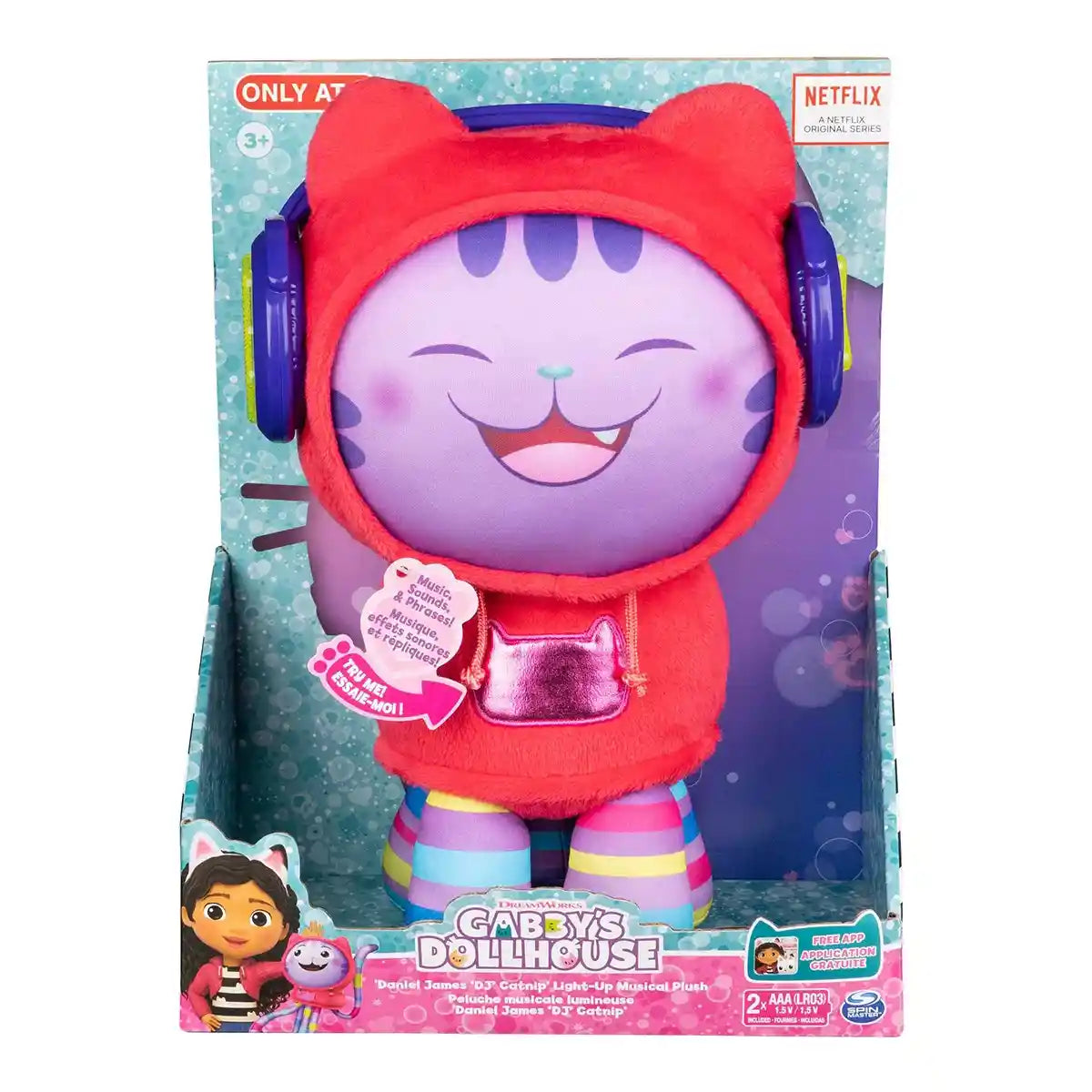 Gabby's DH Dj Catnip Musical ألعاب محشوة