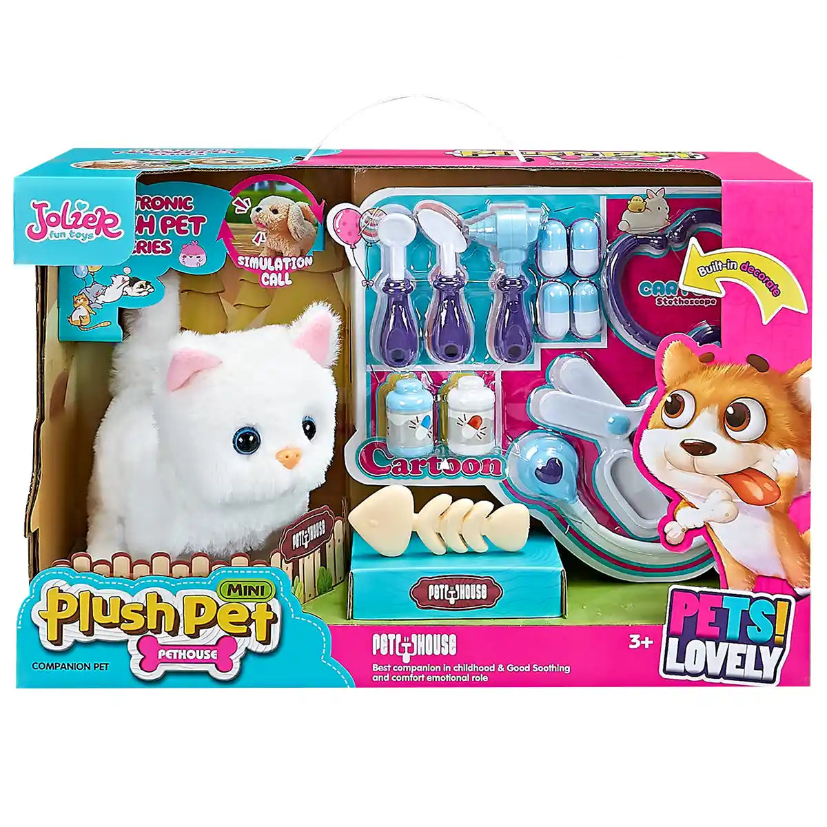 Electronic Plush Pet Cat With Accessories 3yrs+ MC-1036